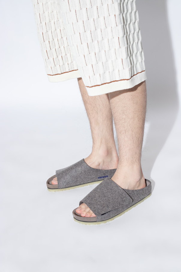 Grey Birkenstock X Fear Of God Birkenstock 1774 - slides with logo ...